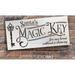 Santa s Magic Key Stencil by StudioR12 Holiday Christmas Decor North Pole Workshop Home Without a Chimney Reusable Mylar Template Paint Wood Signs Chalk DIY Crafting Select Size 15 x 7