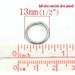 200pcs Wholesale Stainless Steel Open Jump Rings Finding Supplies 13mm Dia 15 GA