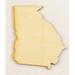 Georgia State Cutout Size:Medium 11.5 x 12 1 Pc Thickness:1/4 Baltic Birch Plywood