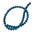 50 Beads Superb 3.5mm Round Blue Apatite Semi Precious Stone Bead 8 Inch Strand