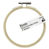 Essentials by Leisure Arts Wood Embroidery Hoop 4 Bamboo - wooden hoops for crafts - embroidery hoop holder - cross stitch hoop - cross stitch hoops and frames