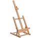 U.S. Art Supply Small Tabletop Wooden H-Frame Studio Easel Artists Adjustable Beechwood Paint Display Easel 16 Canvas