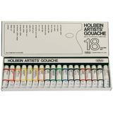 Holbein Designers Gouache 18-Color Artist Set