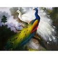 CVLIFE - Peacock Full Drill DIY 5D Diamond Painting Cross Stitch Embroidery Kit Art Home