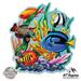 Coral Reef Tropical Fish Colorful - 12 Vinyl Sticker Waterproof Decal