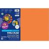 Pacon PAC103405-3 12 x 18 in. Tru Ray Electric Orange Fade Resistant Construction Paper - Pack of 3