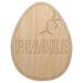 Fragile Cracked Chicken Egg Wood Shape Unfinished Piece Cutout Craft DIY Projects - 6.25 Inch Size - 1/8 Inch Thick