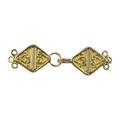 CG-236 18K Gold Overlay Multi Strand Clasp With 3 Holes