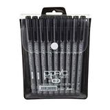 Copic Markers 9-Piece Multiliner Inking Pen Set B-2 Black (MLB2)