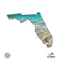 Florida Beautiful Clear Water Ocean Beach - 12 Vinyl Sticker Waterproof Decal