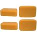 Creative Hobbies Value Pack of 4 Sponges for Painting Crafts Grout Cleaning & More Synthetic Silk Sponges Big 7.5 inch x 5 inch x 2 inch Thick