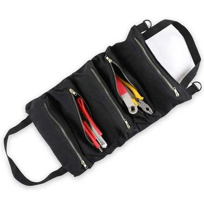 Super Tool Wrench Tool Roll Up Bag Canvas Tool Hanging Carrier Pouch Organizer 