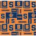 Syracuse University Fabric Super Soft Fleece Classic Geometric Design-Sold by the Yard