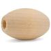 Oval Wood Beads 1-1/4 x 7/8 Inch Pack of 12 Wood Beads for Jewelry Making Crafts and Home Decor by Woodpeckers