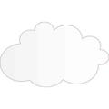 5in x 3in Large Gray Fade Cloud Sticker Vinyl Decal Rain Clouds Stickers