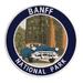 Banff National Park - 3.5 - Iron-On or Sew-On Embroidered Patch Novelty Applique - Nature Animals National Parks & Forest Wildlife Trails Mountains Bears Rivers Lakes - Vacation Tourist Souvenir