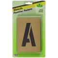 HY-KO Products ST-4 Number & Letter Stencils 4 INCH Tan