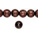 Glass Beads Bordeaux With Golden Dust Traced Stripes 37x10.5mm Tube Sold per pkg of 15 pcs/String