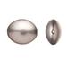 Acrylic Beads/ Finding Piece Puffed Oval With Center-Drill Matt Silver-Finished 34x28mm pack of 10pcs (2-pack Value Bundle) SAVE $1