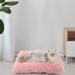 Tucker Murphy Pet™ Plush Calming Pet Mat Dog Cat Cushion Polyester/Cotton in Pink | 29.9 H x 21.3 W x 3.9 D in | Wayfair