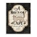 The Holiday Aisle® Black Cat Café Vintage Halloween Sign Spooky Witch by Jennifer Pugh - Graphic Art Wood in Brown | 19 H x 13 W x 0.5 D in | Wayfair