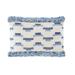 Indigo Blue Geometric Down Alternative 15x24 Pillow - Anaya Home P-20PI