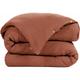 Dock Avenue - Housse de couette Gaze de Coton 140 x 200 cm gaia coloris Rouge Terracotta