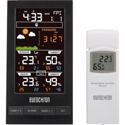 Eurochron - efws S250 Funk-Wetterstation Vorhersage für 12 bis 24 Stunden Anzahl Sensoren max. 1