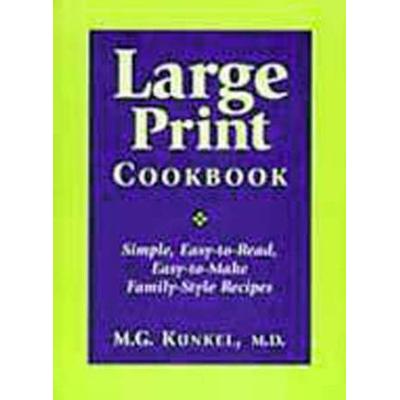 Large Print Cookbook Simple EasytoRead EasytoMake FamilyStyle