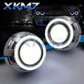 XKM7 H4 H7-Projecteur bi-xénon 3.0 lentilles Angel Eyes lumière de sauna H1 HID LED kit