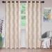 Superior Hinia Jacquard Grommet Curtain Panel (Set of 2)