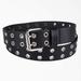 Dickies Women's Leather Double Grommet Belt - Black Size 3X (L10796)