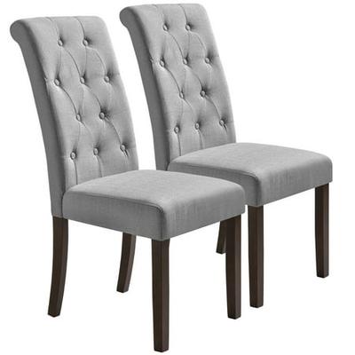 Aristocratic Style Dining Chair Noble, Tufted Dining Room Chairs Set Of 2