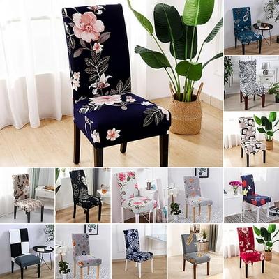 6pcs/set Christmas Party Dining Chair Seat Protector Cover Sofa Furniture Decor