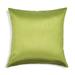 Aiking Home Solid Faux Silk Decorative Throw Pillow COVER 20 by 20 - Green