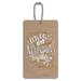 Let's Go on Adventures Together Luggage Card Suitcase Carry-On ID Tag