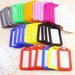 MotBach 40 pcs Luggage Tags, Multicolor Suitcase ID Labels Bag Name Tag Travel Baggage Identifiers Suitcase ID Tags,10 colors