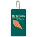 My Favorite Color is Ice Cream Wood Luggage Card Suitcase Carry-On ID Tag