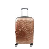 Disney Ful Textured Minnie Mouse 25in Hard Sided Rolling Luggage, Rose Gold