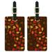 Fall Leaves Autumn Luggage ID Tags Suitcase Carry-On Cards - Set of 2