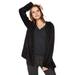 Life is Good Women's Cozy Open Sleep Hoodie, Night Black, Large