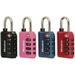 4PK TSA Luggage Alpha Lock Allows TSA Screeners To Inspect & Relock Bags