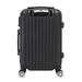 20 inch Waterproof Spinner Luggage Travel Business Large Capacity Suitcase Bag Rolling Wheels Black Color