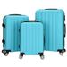 Winado 3 Pcs Nested Spinner Suitcase Luggage Travel Set With TSA Lock Blue