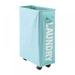 Savlot Aluminum Frame Laundry Basket Dirty Clothes Basket Tall Thin Laundry Basket With Brake Function Universal Wheel