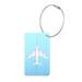 Travel Airline Plane Shape Luggage Tag Baggage Label ID Tag Name Card Holder