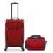 U.S. Traveler 2pc Softside Expandable Spinner and Tote, Red