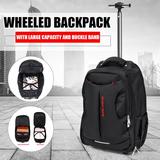 18'' Trolley Wheeled School Backpack Travel Luggage Suitcase Laptop Rucksack Bag