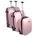 Heys- XCase-XL 3-Piece Luggage Set, Pink