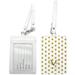 19V69 Italia Luggage Tags / Card Holder - Set of 2 (Gold Polka)